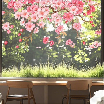 ✨LAST DAY 70% OFF - 💐Colorful Floral Bouquet Window Sticker🖼️(Cut to size freely)