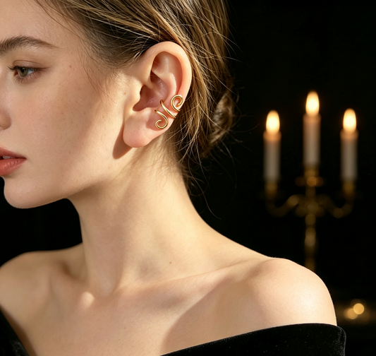 GOLD EAR CUFFS